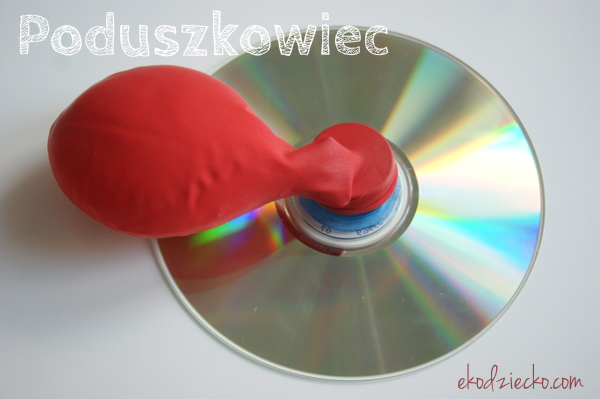 poduszkowiec diy latająca płatyta CD