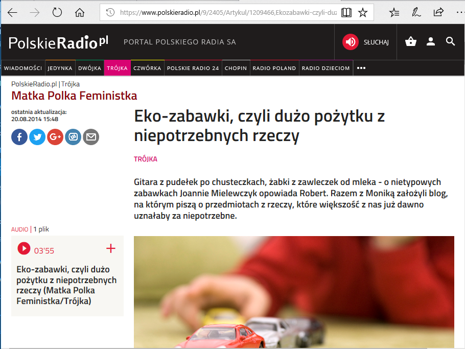 napisali o nas - Polskie Radio | Trójka