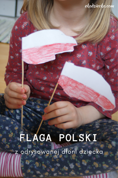 flaga polski zabawy kreatywne dyi z odrysowane dłoni 3 maja 11 listopad