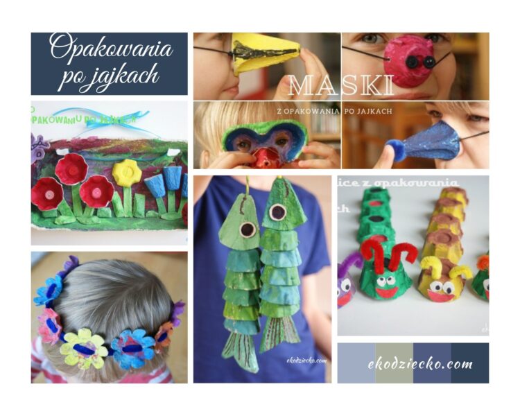 kreatywne, twórcze pomysły do prac plastycznych dla dzieci, zwierzątka z opakowań po jajkach
