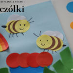 pszczółki z kółek, praca plastyczna dla dzieci, zajęcia kreatywne z dziećmi, pomysły na wycinanie, kolorowanie, przyklejanie