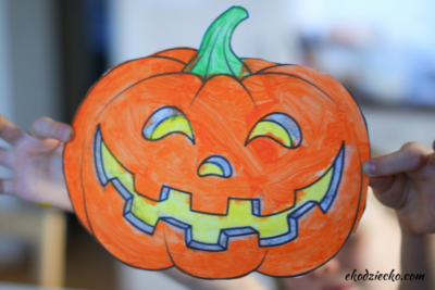 dynia Halloween szablon do pobrania i wydruku przedszkole